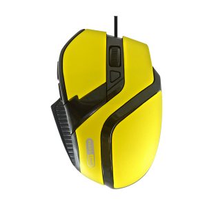 Mouse Gamer USB MS-26 Amarelo 800/1200/1600/2400 DPI