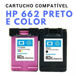 Cartucho Compatível 662 Preto e Color
